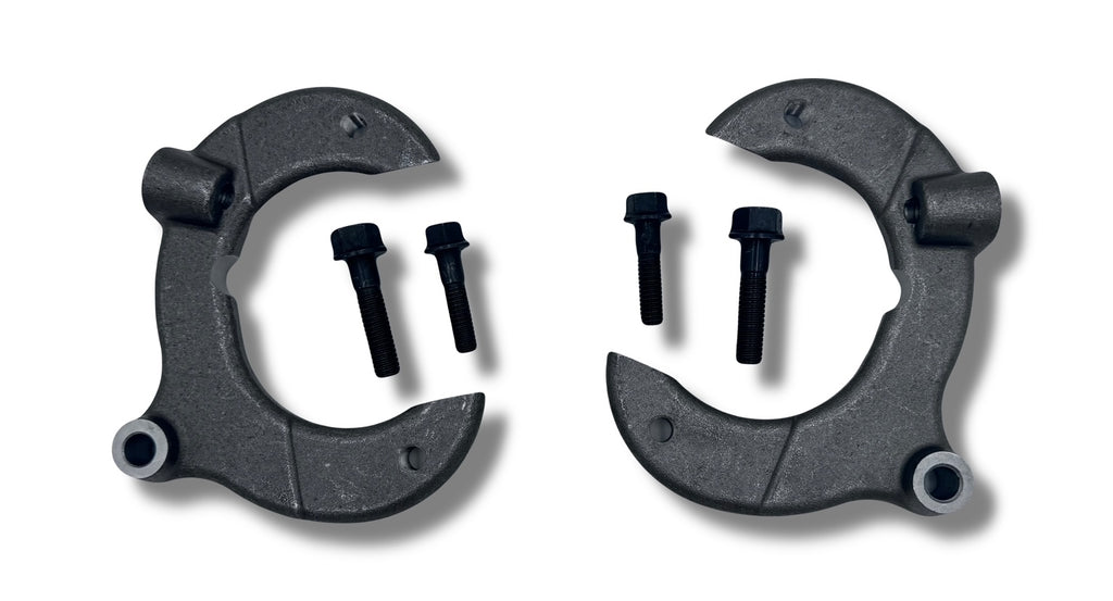 Mustang II 2 Front Disc Brake Conversion Kit with 11" Drilled/Slotted Rotors Stainless Steel Brake Lines - SAE-Speed