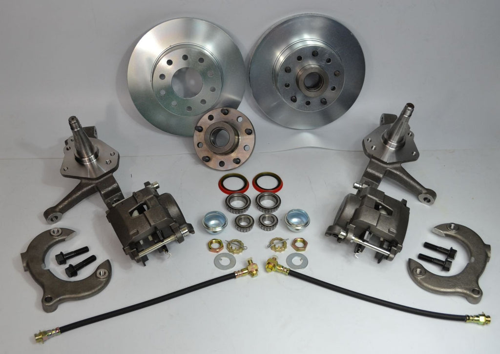 Mustang II Front Brake Kit 11" Rotors Dual 5X4.5" 5X4.75" Bolt Pattern - SAE-Speed