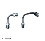 Steel Hard Brake Lines Zinc Finish Use For GM Proportioning Valve Master Cylinder