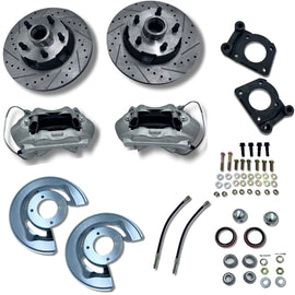 1964 1965 1966 1967 1968 1969 Ford Mustang V-8 Front Disc Brake Conversion Kit W/ Dust Shields - SAE-Speed