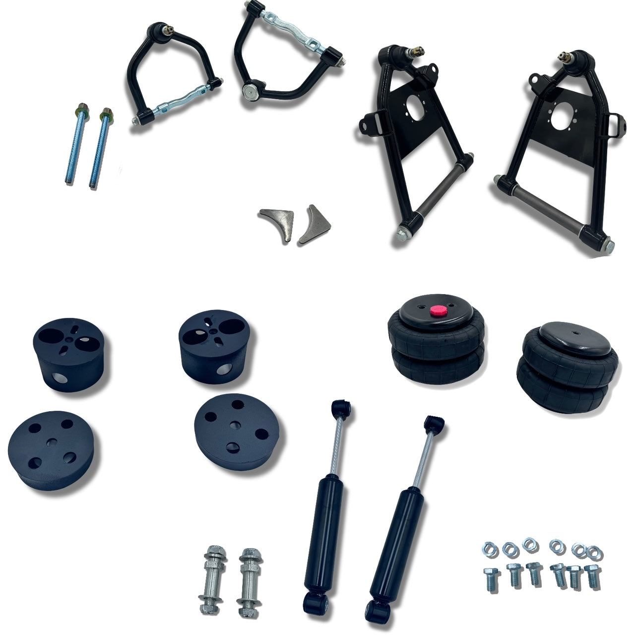 Mustang 2 II IFS Front Control Arms Air Bag Kit with Shocks - SAE-Speed