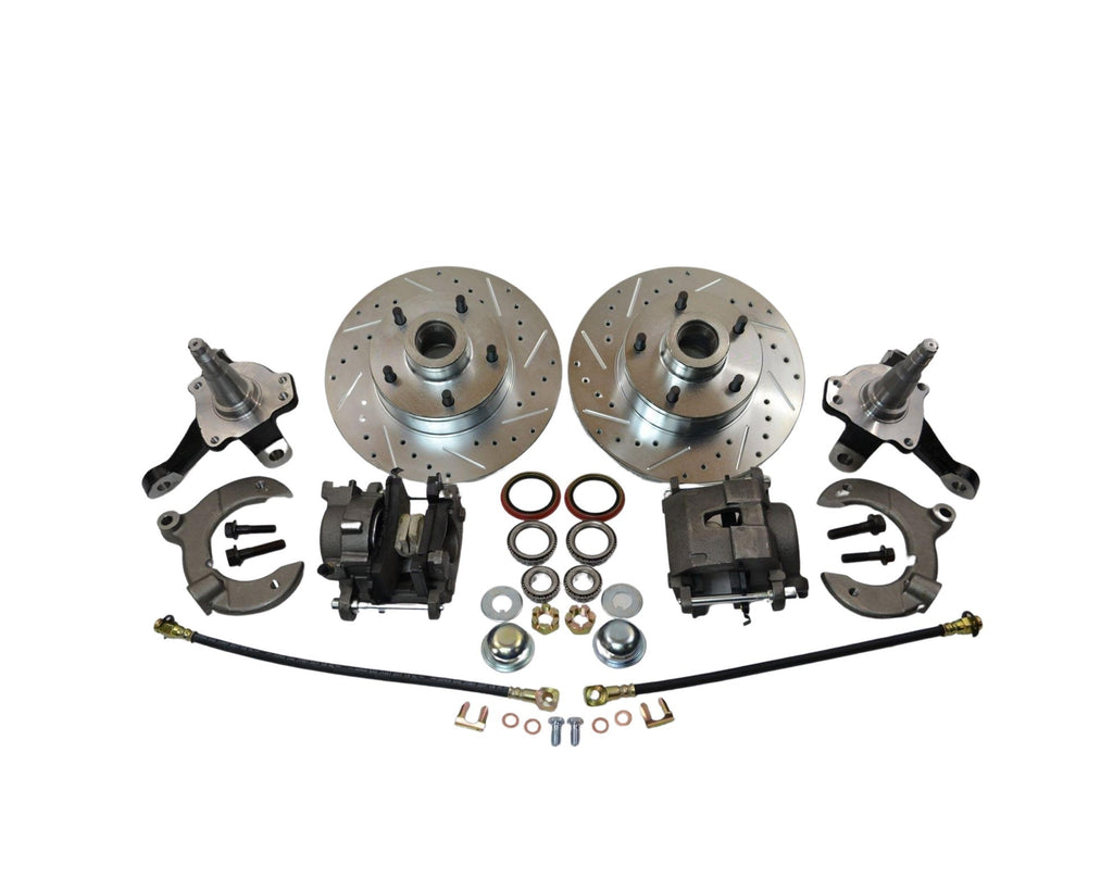 Mustang II Disc Brake Conversion Kit With Drilled & Slotted Rotors