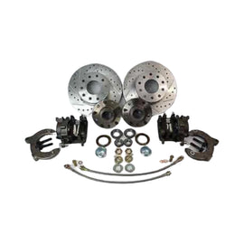 Mustang II Front Brake Kit Drilled And Slotted Dual Lug Pattern - SAE-Speed