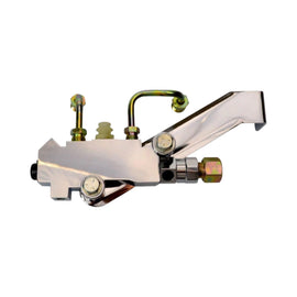 Chrome GM Proportioning Valve Gold Lines Chrome Bracket Disc/Drum Kit - SAE-Speed