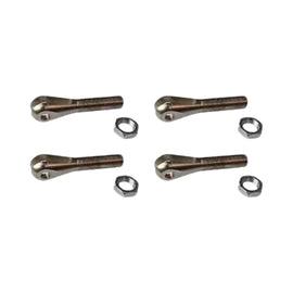Clevis 5/8-18 RH 3/8 Hole 3/8 Slot Rod Ends Heim Joints Quantity of 4 - SAE-Speed