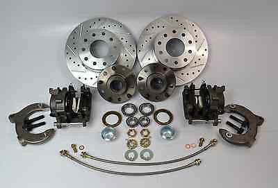 Mustang II Front Brake Kit Drilled And Slotted Dual Lug Pattern - SAE-Speed
