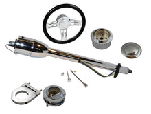 Load image into Gallery viewer, 1955 - 1959 Chevy Truck 32 Chrome Tilt Steering Column No Key Floor Shift gm 6pcs kit - SAE-Speed