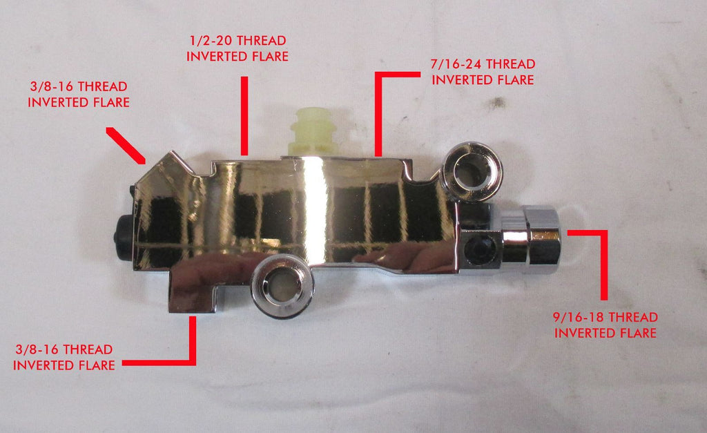 thumbnail image 2 of Gearhead Chrome Disc Brake Proportioning Valve Kit – Side Mount, 4 Wheel Disc Front & Rear 2 of 6