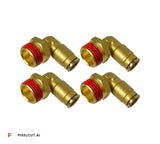 Air Suspension System 4 Fittings 90° 1/2