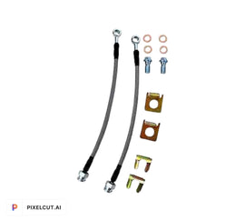 Stainless Steel Braided Brake Hose Rear Disc 10MM X1.5 Banjo Bolt Pair - SAE-Speed