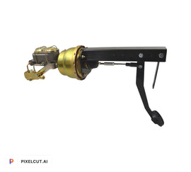 Universal Power Brake Pedal Firewall Mount Booster Master Proportioning Valve Disc/Drum - SAE-Speed