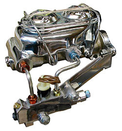Disc Brake Master Cylinder and Proportioning Valve Kit, CHROME - SAE-Speed